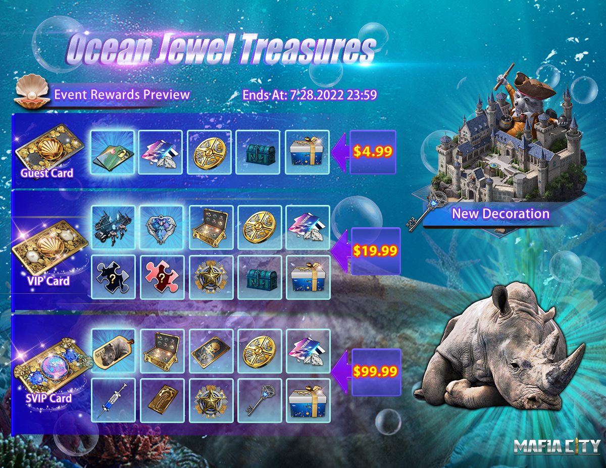 Enjoy your summer vacation with the latest Ocean Jewel Treasure! | Mafia  City