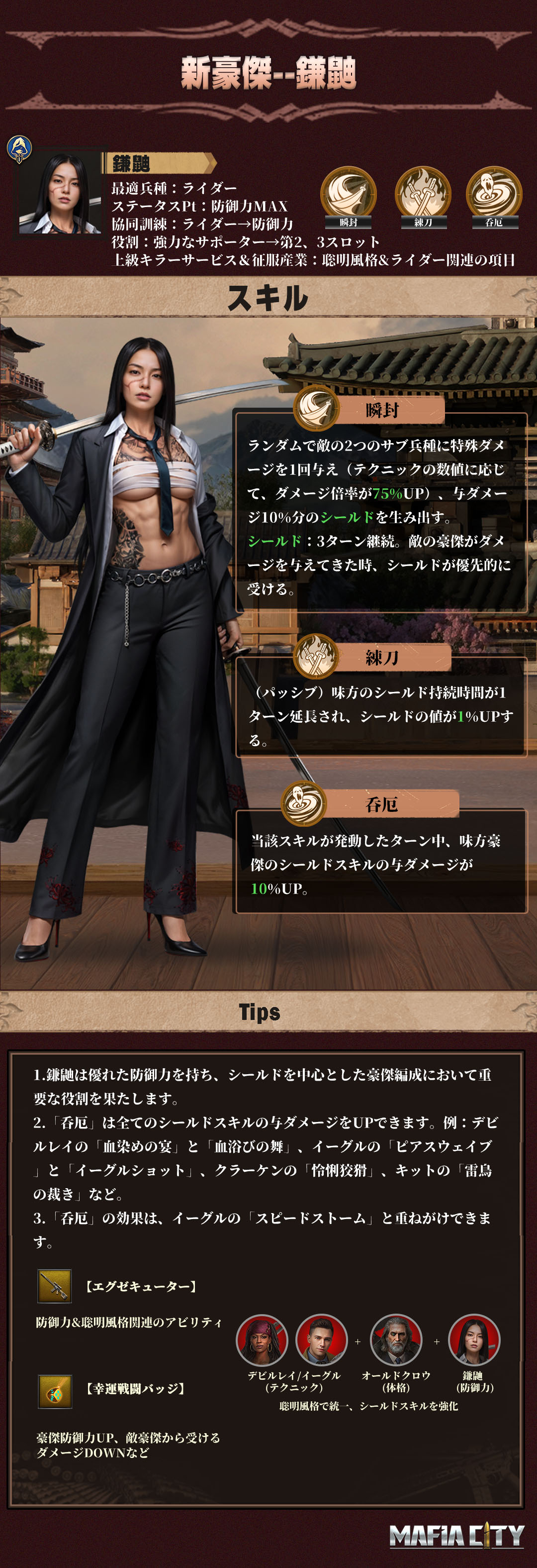 新豪傑「ドロレス」「鎌鼬」「シルバーフォックス」をご紹介！ | Mafia